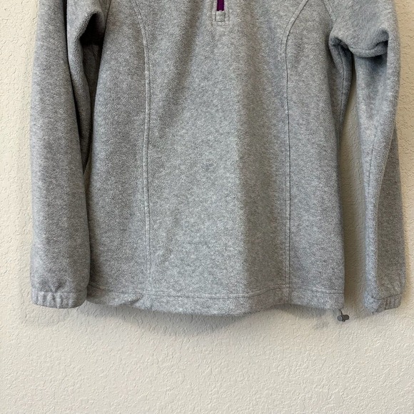 COLUMBIA Womens Benton Springs Half Zip Fleece Pullover Gray - Picture 4 of 9
